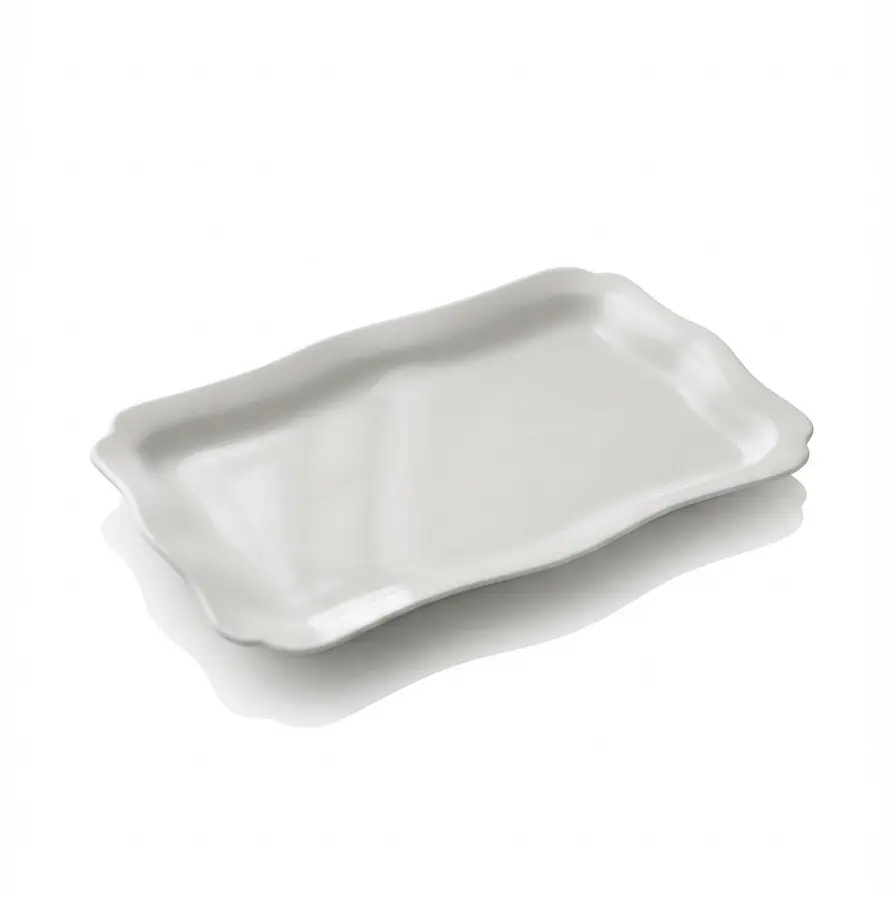 Блюдо порцелянове прямокутне Tudor ГЛАДКА 36*25 см (TU1896-2)