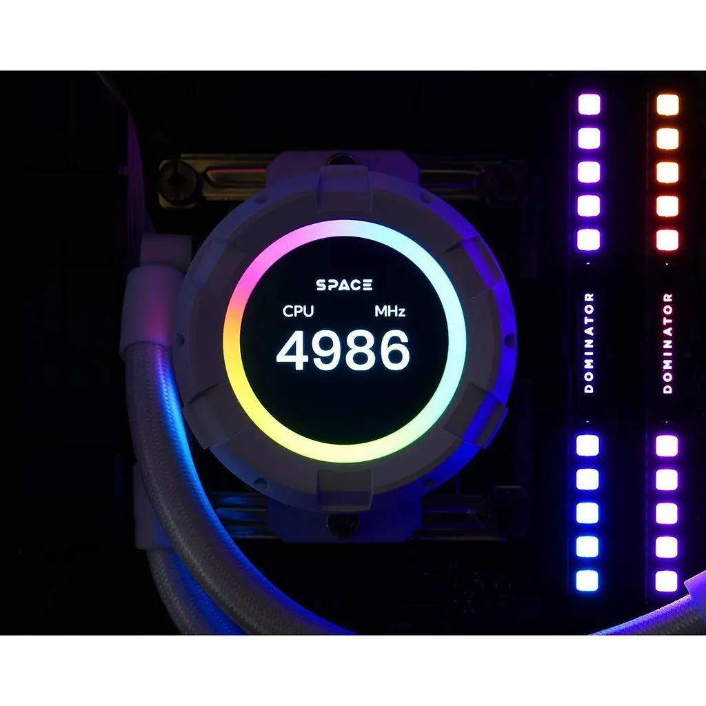 Система водяного охолодження ID-COOLING Space LCD SL360 XE White [148461] - фото 11