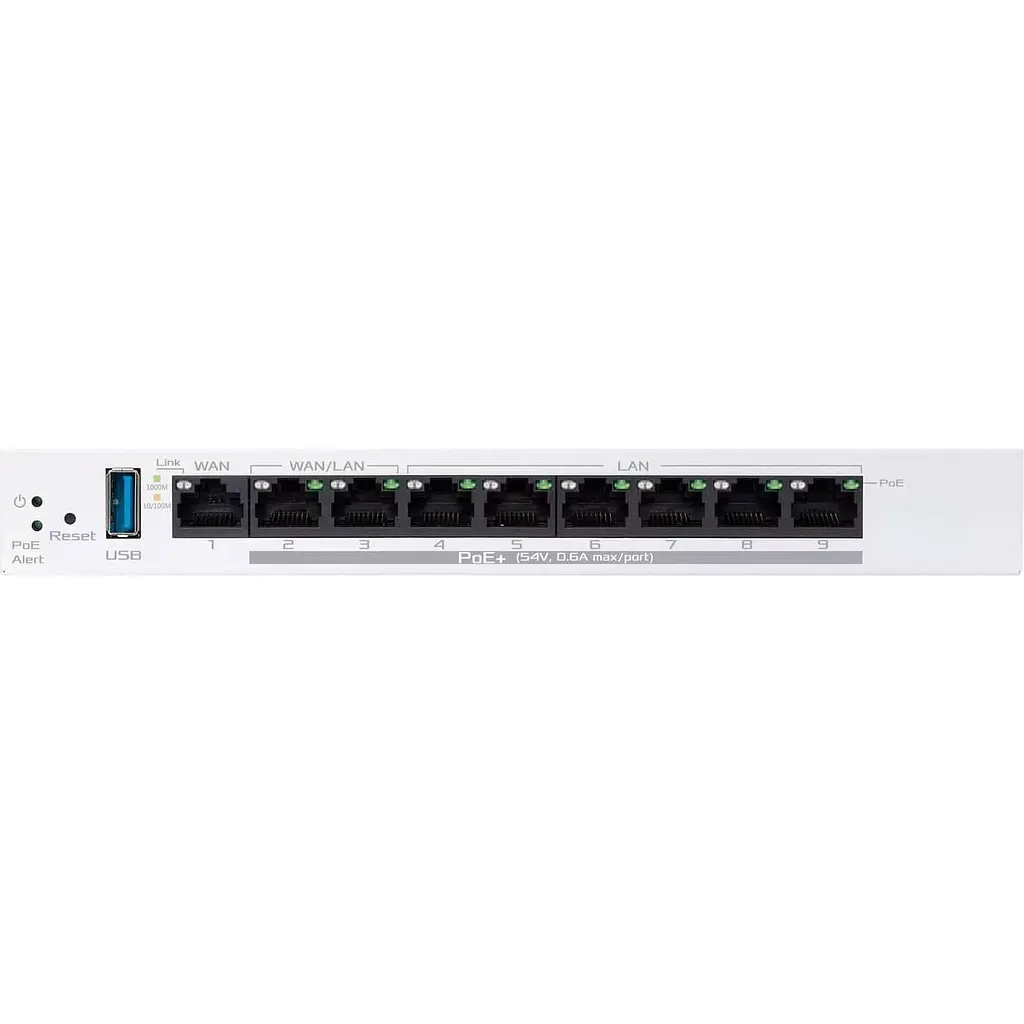 Комутатор ASUS ExpertWiFi EBG19P 8xGE LAN (8xPoE), 1xGE WAN, 1xUSB 3.2, 123W, BT (90IG08C0-MO3B00) - фото 4