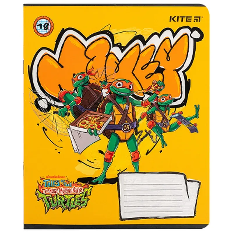 Зошит Kite Ninja Turtles, 18 аркушів, клітинка (NT24-236), в асортименті - фото 10
