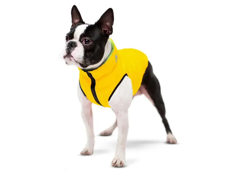 Курточка для животных Airy Vest двусторонняя M 50 желто-салатовая (1628) - фото 2