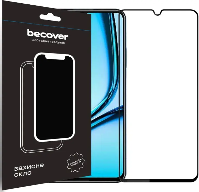 Скло захисне BeCover Realme Note 50 Black (711317) - фото 2