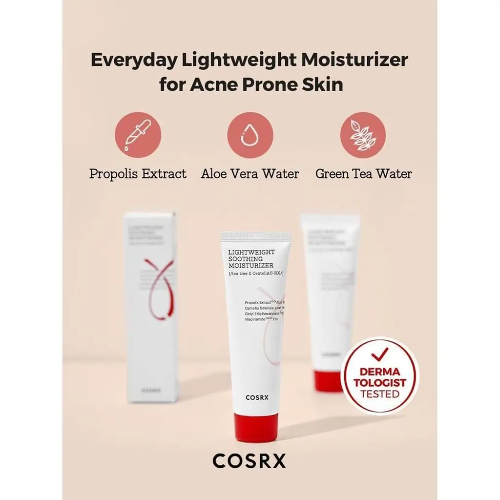Легкий увлажняющий крем для кожи, склонной к акне Cosrx AC Collection Lightweight Soothing Moisturizer 80 мл - фото 4