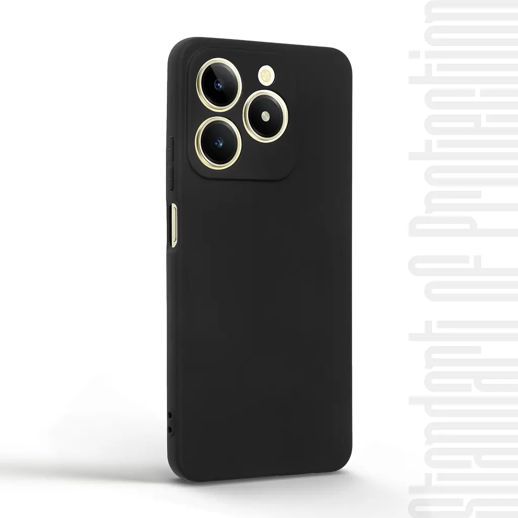 Чехол-накладка для смартфона Realme C61 4G, противоударный, силиконовый, термополиуретановый (ТПУ), с защитой камеры и корпуса, черный, защита всего корпуса, ArmorStandart (ARM80568) - фото 2