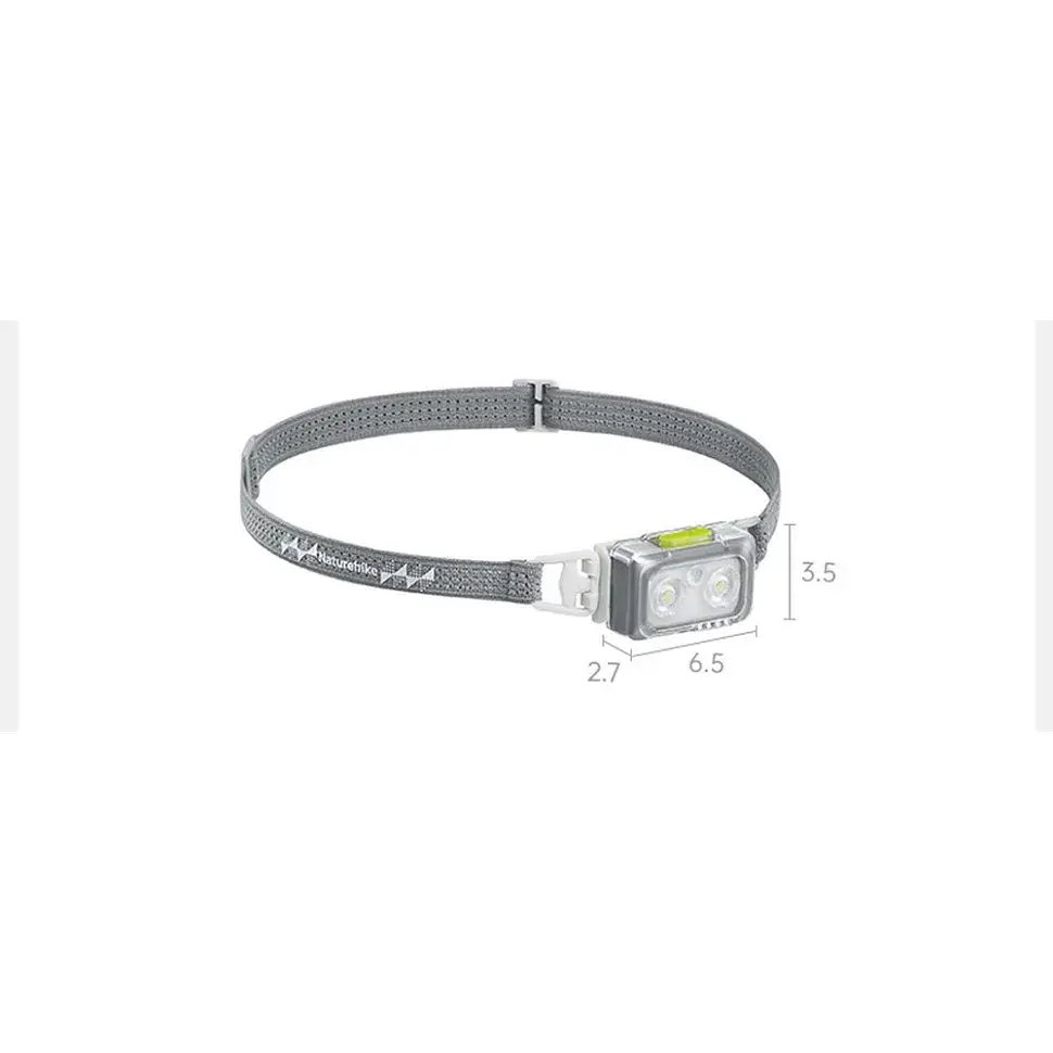 Налобний ліхтар Naturehike ABS, 6.5х3.5х2.7 см, сірий, 250 лм, IP65 - фото 2