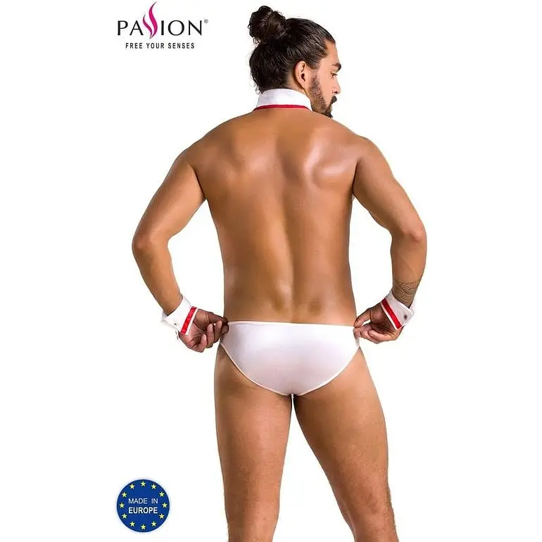 Еротичний чоловічий костюм Passion 037 Set Gregory white L/XL - фото 6