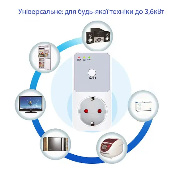 Реле напруги в розетку Voltage Protector 3,6 кВт (універсальне) - фото 2