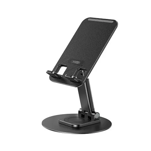 Настільний тримач XO C108 Small Disc Rotating 360° Metal Phone Holder Чорний