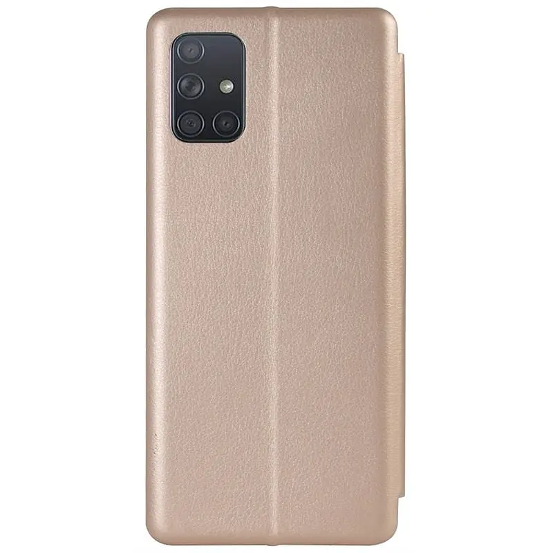 Чехол-книжка Toto Book Rounded Leather Case Samsung Galaxy A71 Gold - фото 2