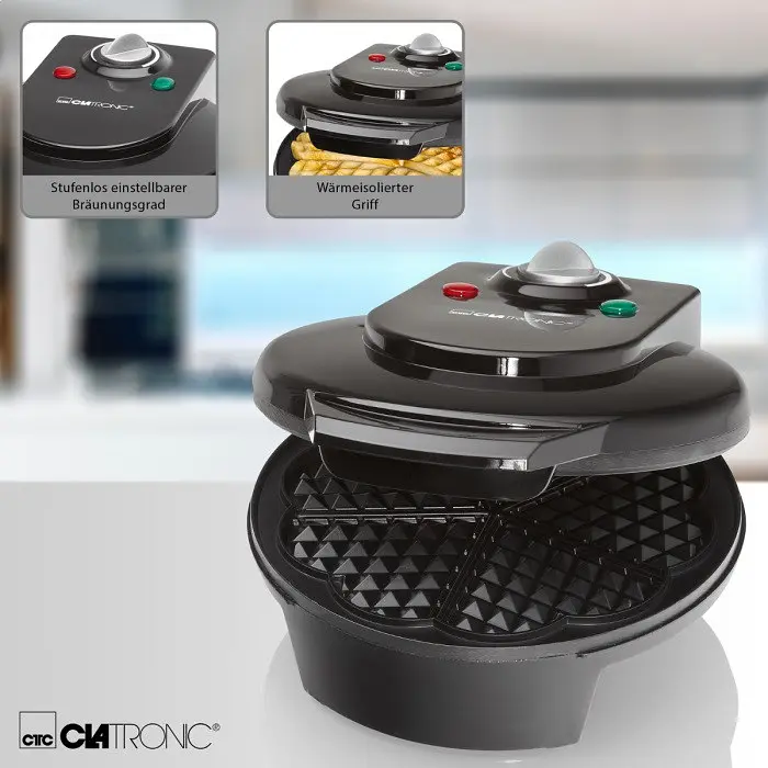 Вафельница Clatronic WA 3491 black - фото 6