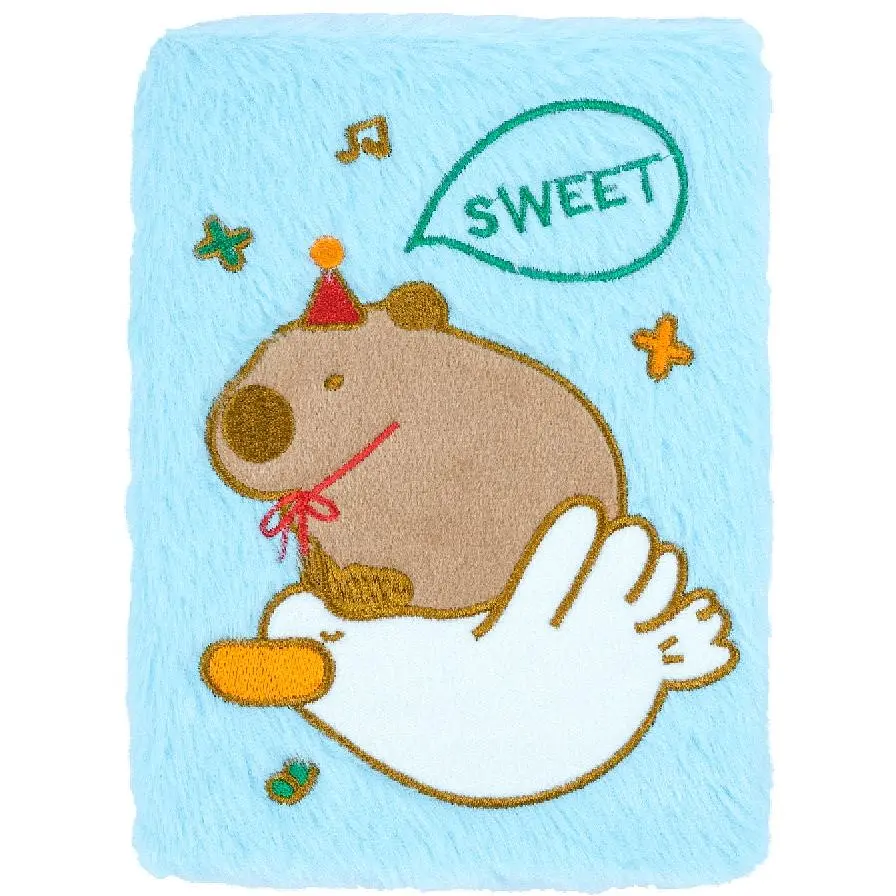 Блокнот А5 ZiBi Capybara 23 Kids Line плюшевый клетка 80 листов (ZB.700044) - фото 2