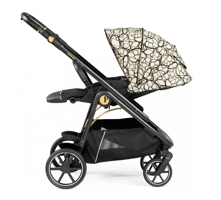 Прогулянкова коляска Peg-Perego Veloce Grafic Gold, золотий з чорним (IP26000000AB50RO01) - фото 3