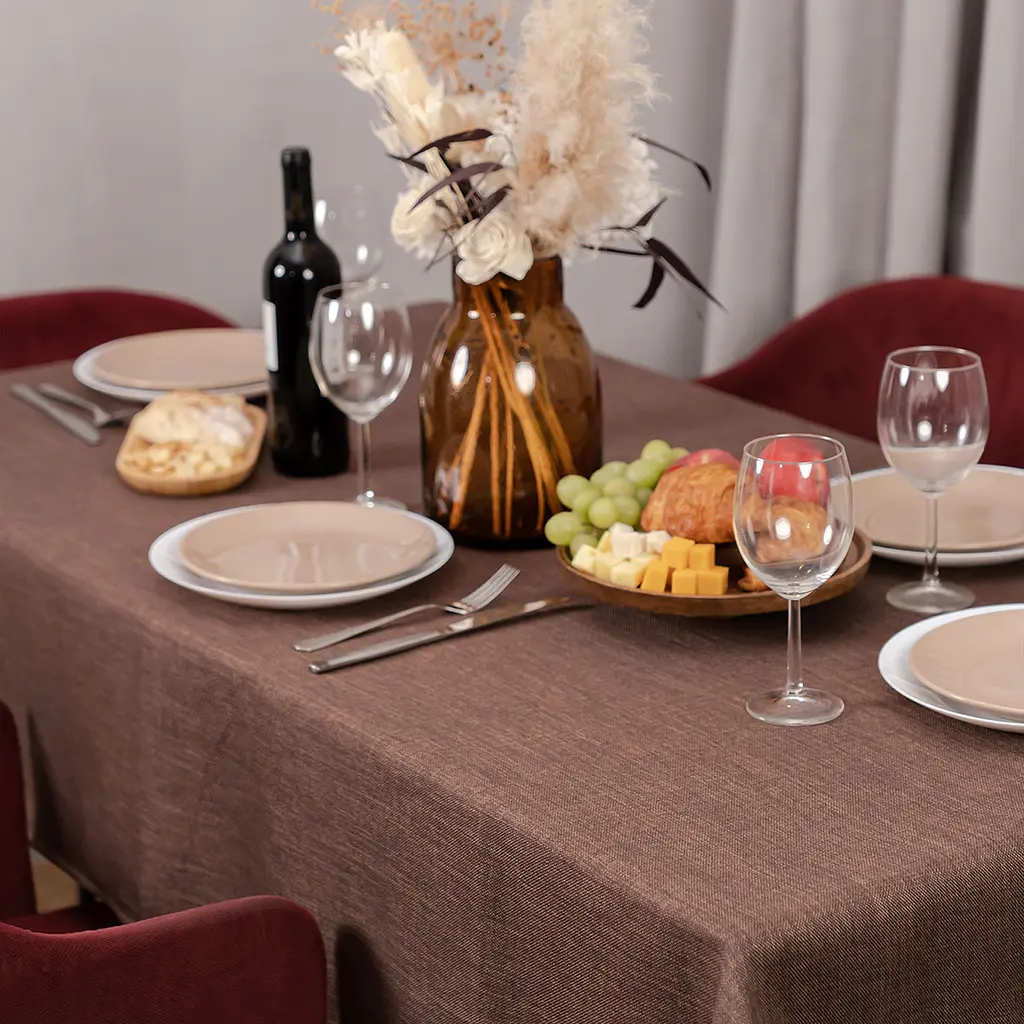 Скатерть Sonex Jordan 140х180 см коричневая (SO102566) - фото 5