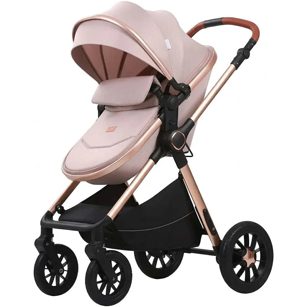 Коляска універсальна 3 в 1 Kidilo H2D Khaki Beige