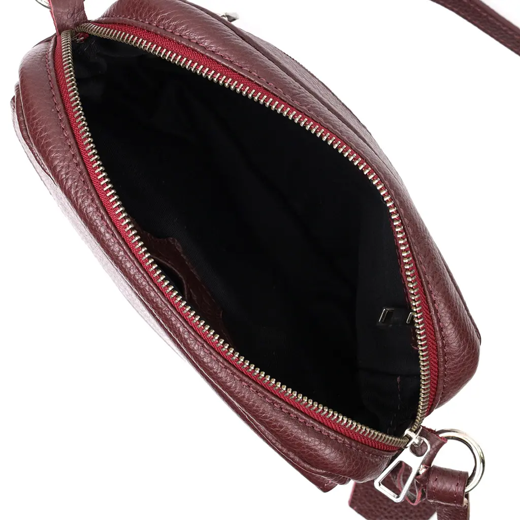 Кожаная женская сумка Grande Pelle 23х17х7 см sum0023597 - фото 4