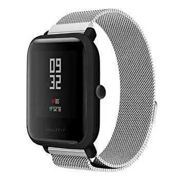 Ремінець BeWatch міланська петля для Xiaomi Amazfit BIP Silver (1010218) - фото 3