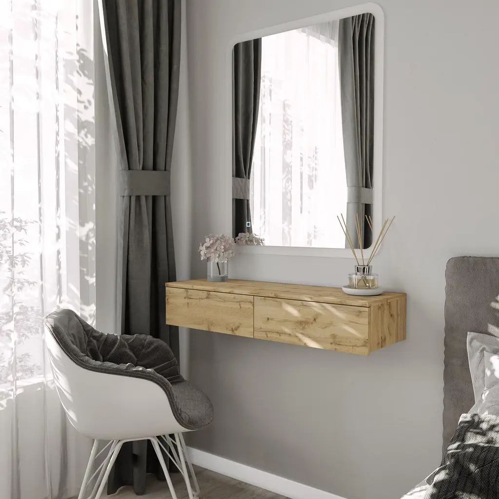 Підвісний туалетний стіл для макіяжу з двома висувними шухлядами FT-226 - фото 2