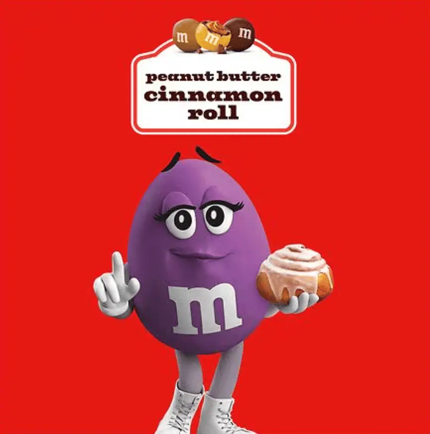 Драже M&M's Peanut Butter Cinnamon Roll Chocolate Candy 243г - фото 2