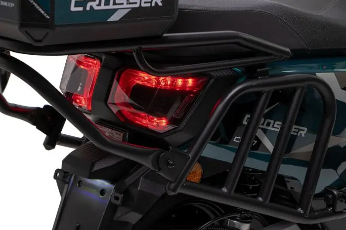 Электроскутер Двухместный Crosser CR17 (2500W, Графеновая батарея 72V/35Ah) Черный - фото 6