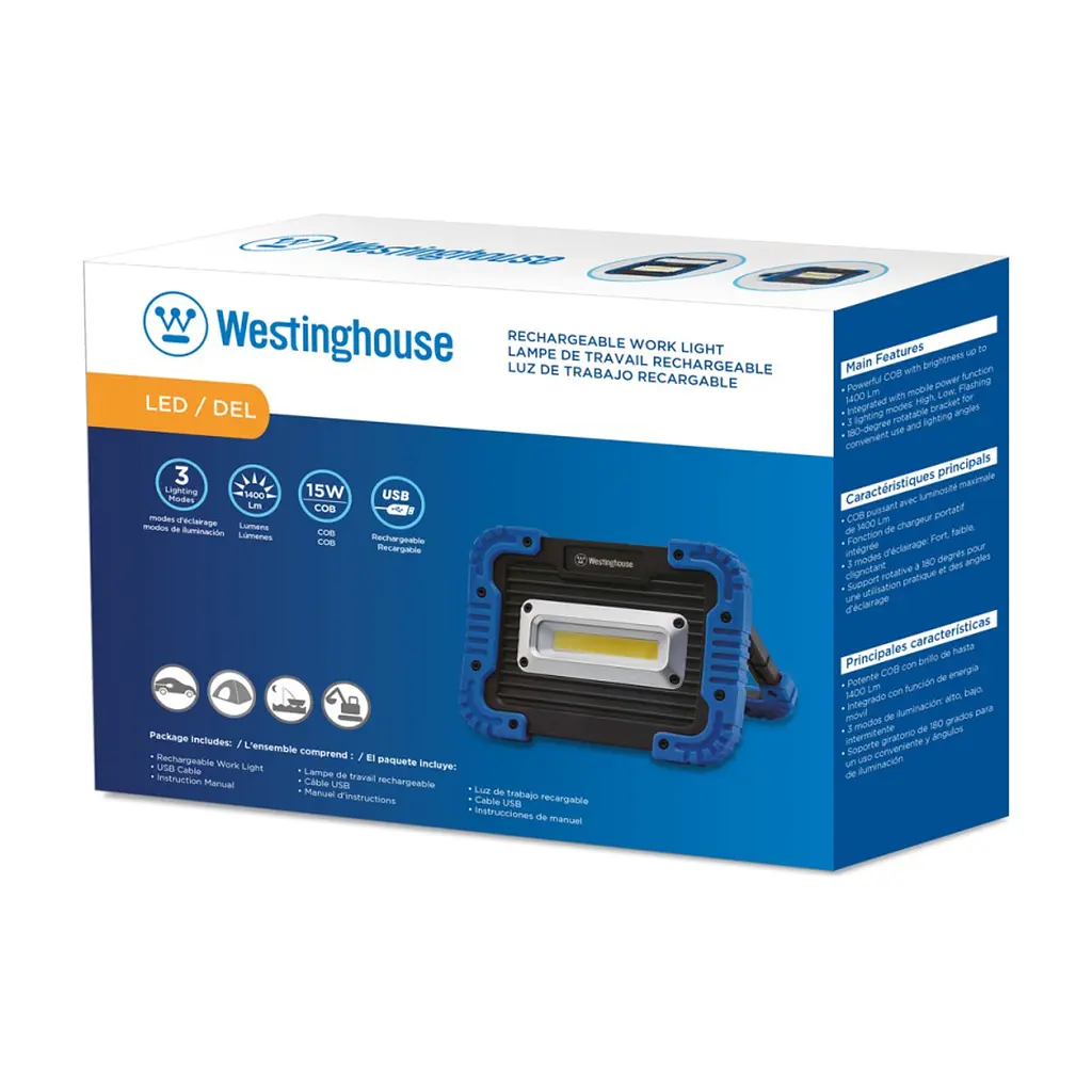 Ліхтар Westinghouse 15W COB LED WF57N + Мicro USB кабель в комплекті (WF57N-CB) - фото 3