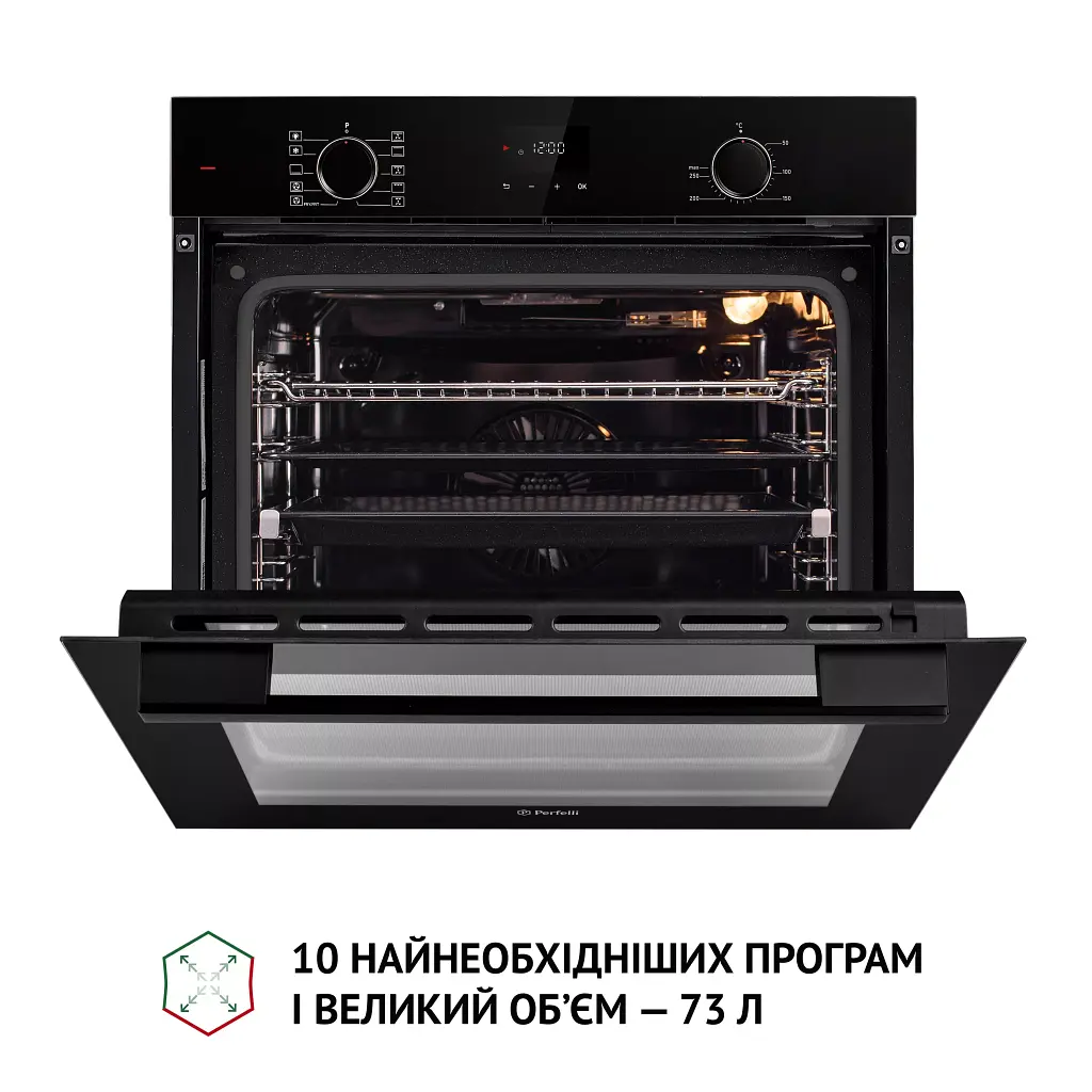 Духова шафа електрична Perfelli Diamond 6D10N Nero - фото 4