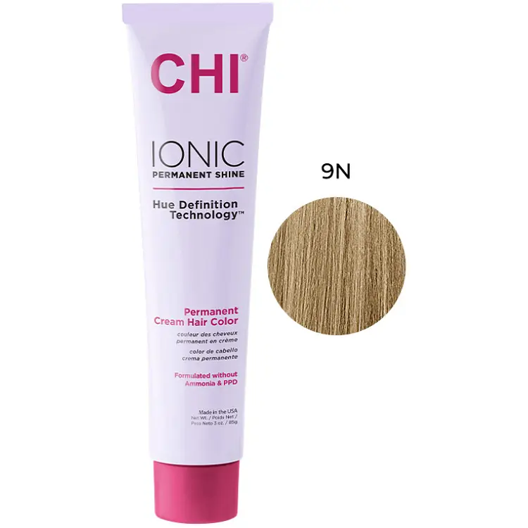 Крем-фарба для волосся CHI Ionic 9N світлий блонд професійна безаміачна 85 г - фото 2