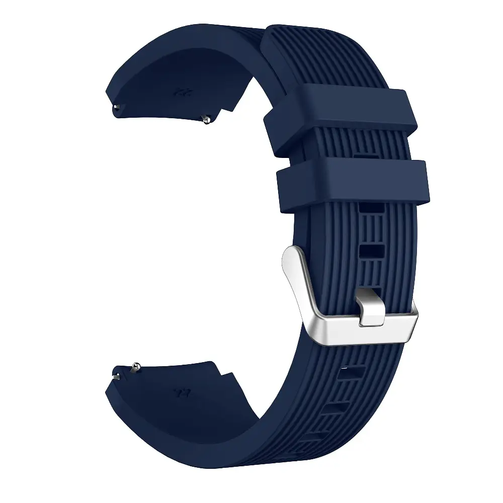 Силиконовый ремешок Watchbands Galaxy на смарт-часы Samsung Galaxy Watch 3 45mm - тёмно-синий (WB001GALAXYDARKBLUE3451) - фото 3