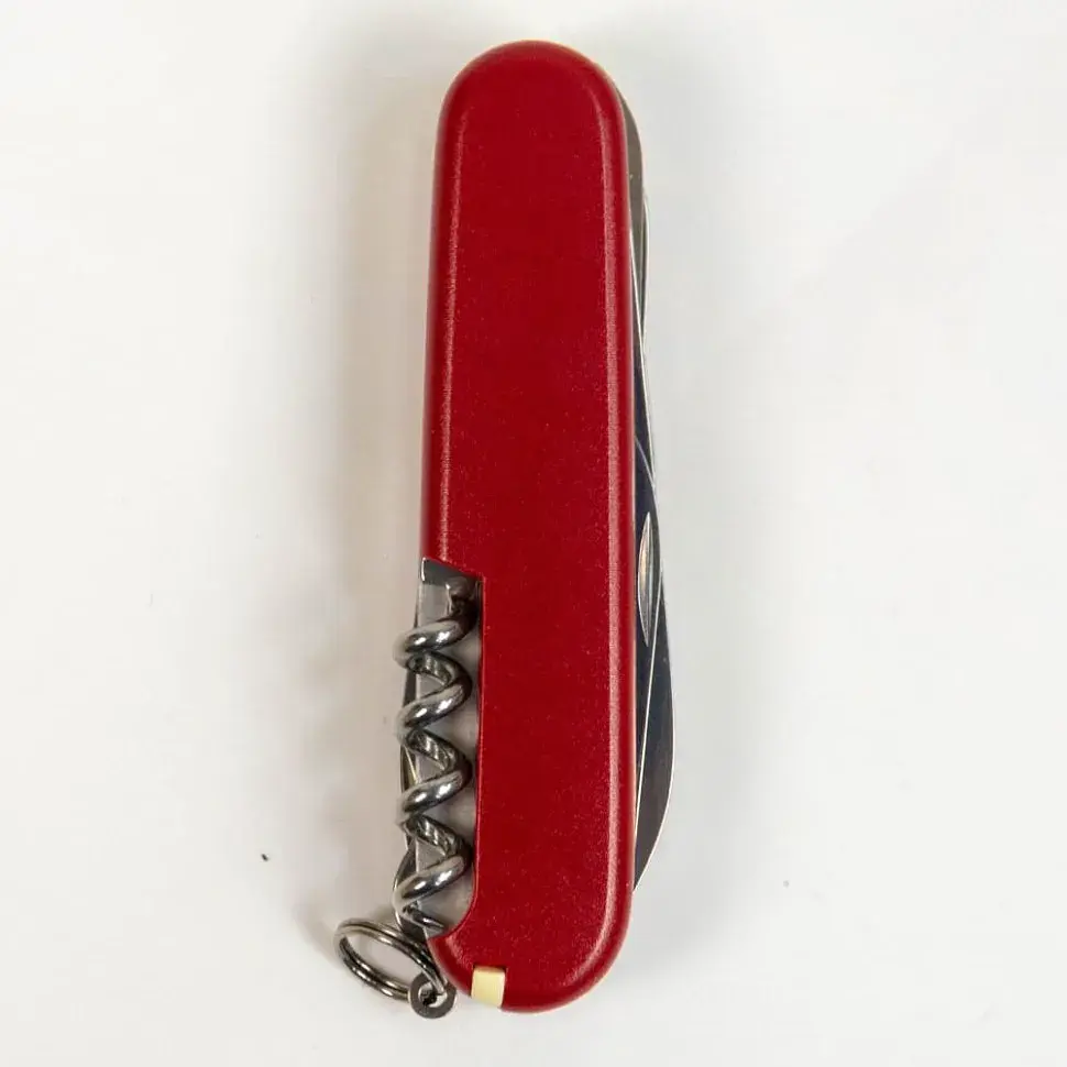 Ніж Victorinox Huntsman Mat 91мм,15функ,черв.мат,жовт.лого - фото 6