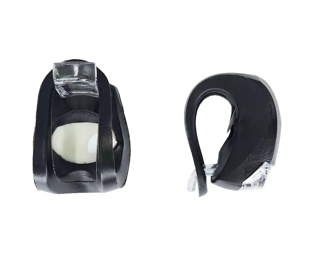 Мигалка LED біле та червоне світло силіконовий чорний корпус жабка (G0001489) - фото 2
