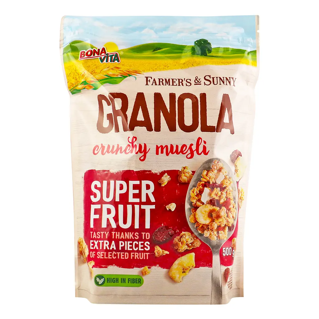 Гранола Bona Vita Super Fruit Фрукты 500 г - фото 2