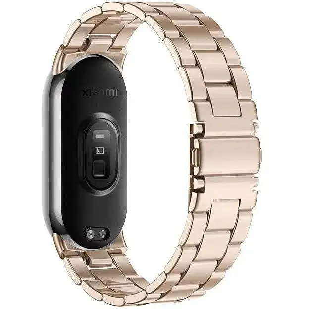 Фитнес-браслет Xiaomi Smart Band 9 Midnight Black + металлический ремешок Type С Rose gold - фото 8