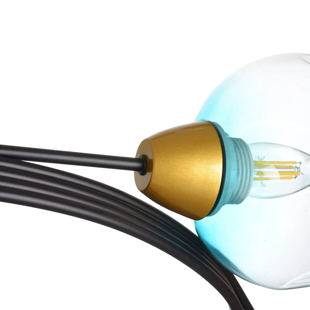 Люстра потолочная Brille Е27 60W BK (BR-01 611C/6) - фото 5