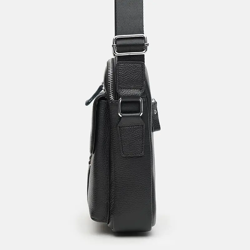 Чоловіча сумка Keizer K18207bl-black 25х21х7 см Чорний - фото 5