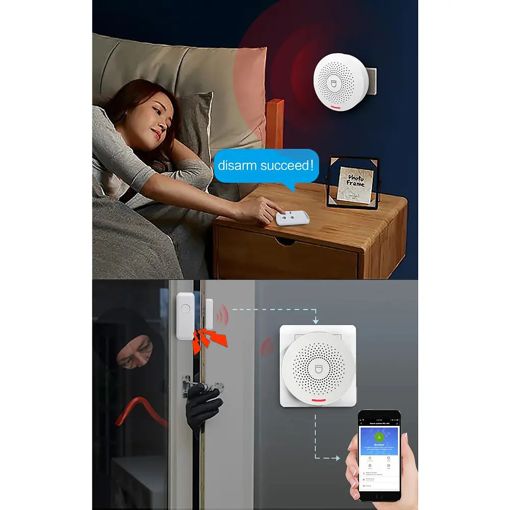 Бездротова сигналізація для дому wifi домашня сигналізація Wifi Smart Alarm System APP TUYA - фото 3