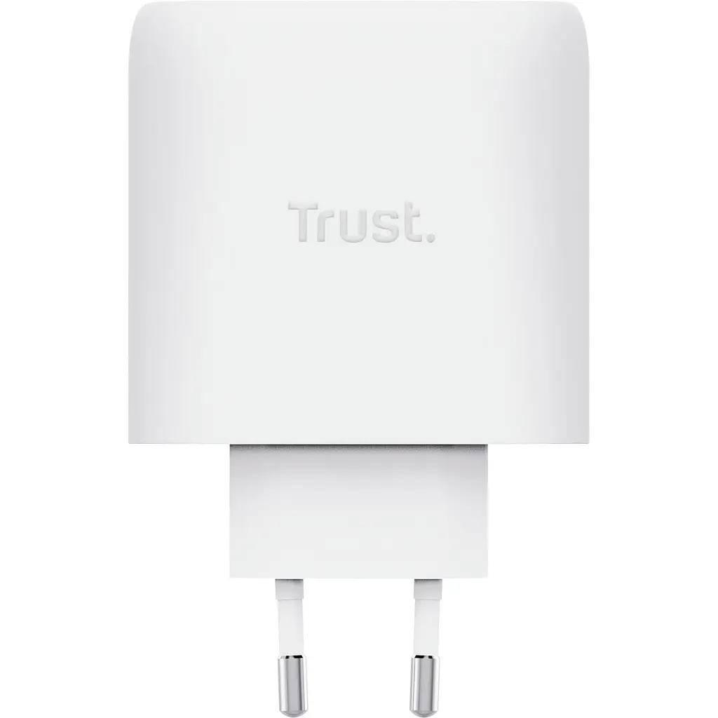 Зарядний пристрій мережевий Trust Maxo 65Вт, GaN, USB-C PD/PPS, білий - фото 5