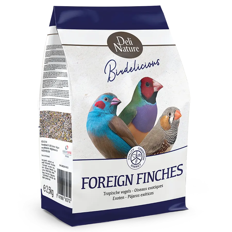 Корм для тропічних птахів, в`юрків з вітамінами Deli Nature Birdelicious Foreign Finches Делі Натюр повнораціонний 800 г