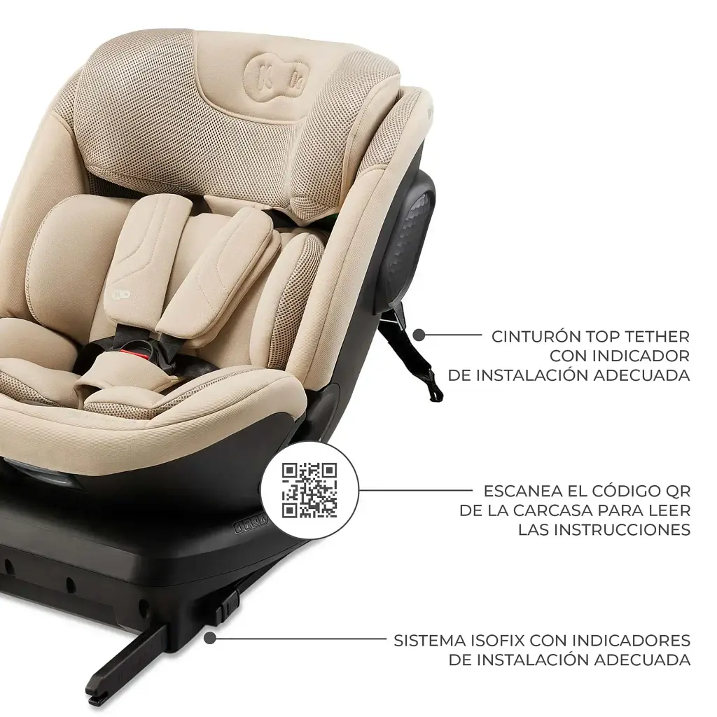 Автокрісло Kinderkraft Xpedition 3 i-Size Beige (KCXPED03BEG0000)  - фото 6