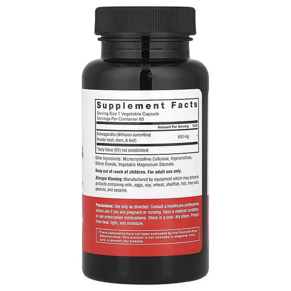 Ашваганда Ashwagandha 600 mg 60 рослинних капсул Force Factor vit0006533 - фото 2