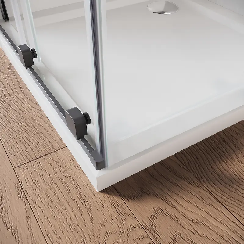 Двері у нішу Koer Walk-In розсувні Sr SD07-120x200-R-TR-07 прозоре скло Easy Clean 8мм Графіт KR5775, Права, прозорий, графіт - фото 2