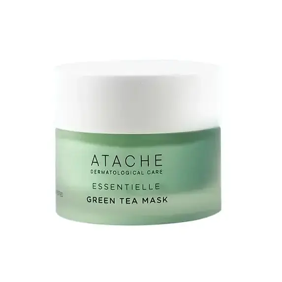 Відновлююча заспокійлива маска з екстрактом зеленого чаю atache green tea mask
