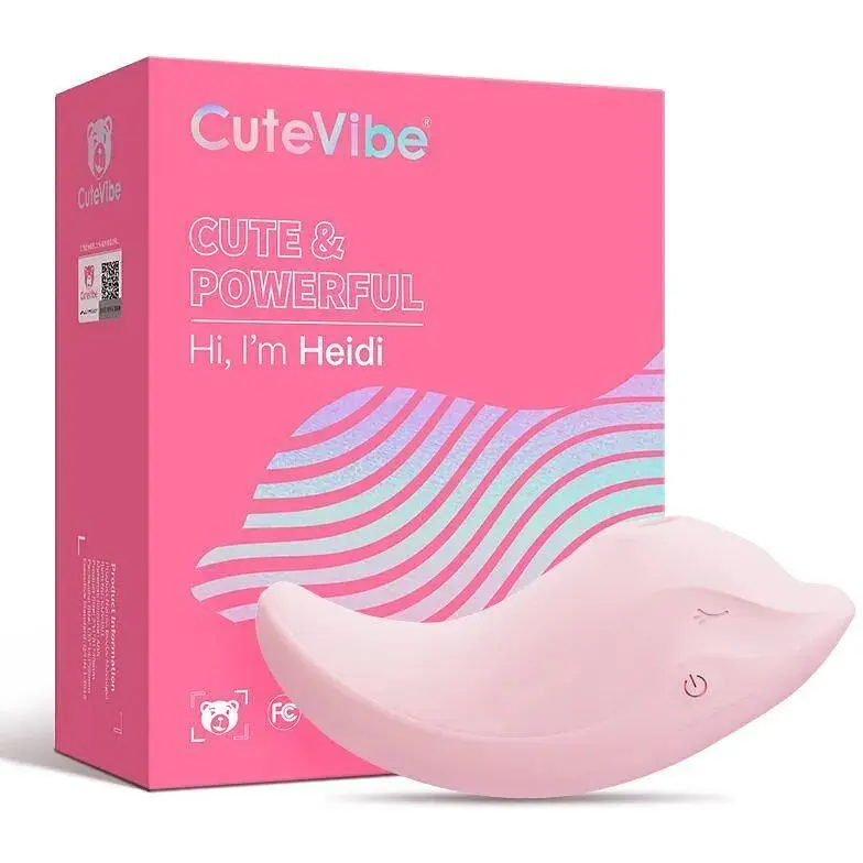 Вібратор та вакуумний стимулятор CuteVibe Heidi Pink - фото 5