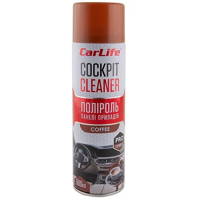 Поліроль для панелі приладів CarLife Cockpit Cleaner Кава 500 мл (CF508) - фото 1