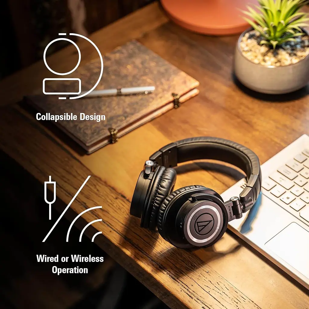 Навушники Audio-Technica ATH-M50xBT2 Black - фото 4