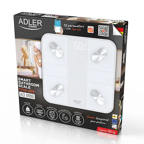 Підлогові ваги Adler AD 8186 White Smart - фото 10