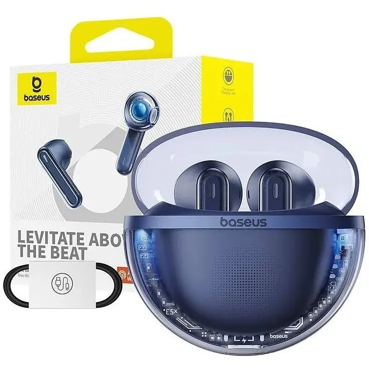 Наушники беспроводные Baseus Bowie E5x синие A00060101323-00 - фото 5
