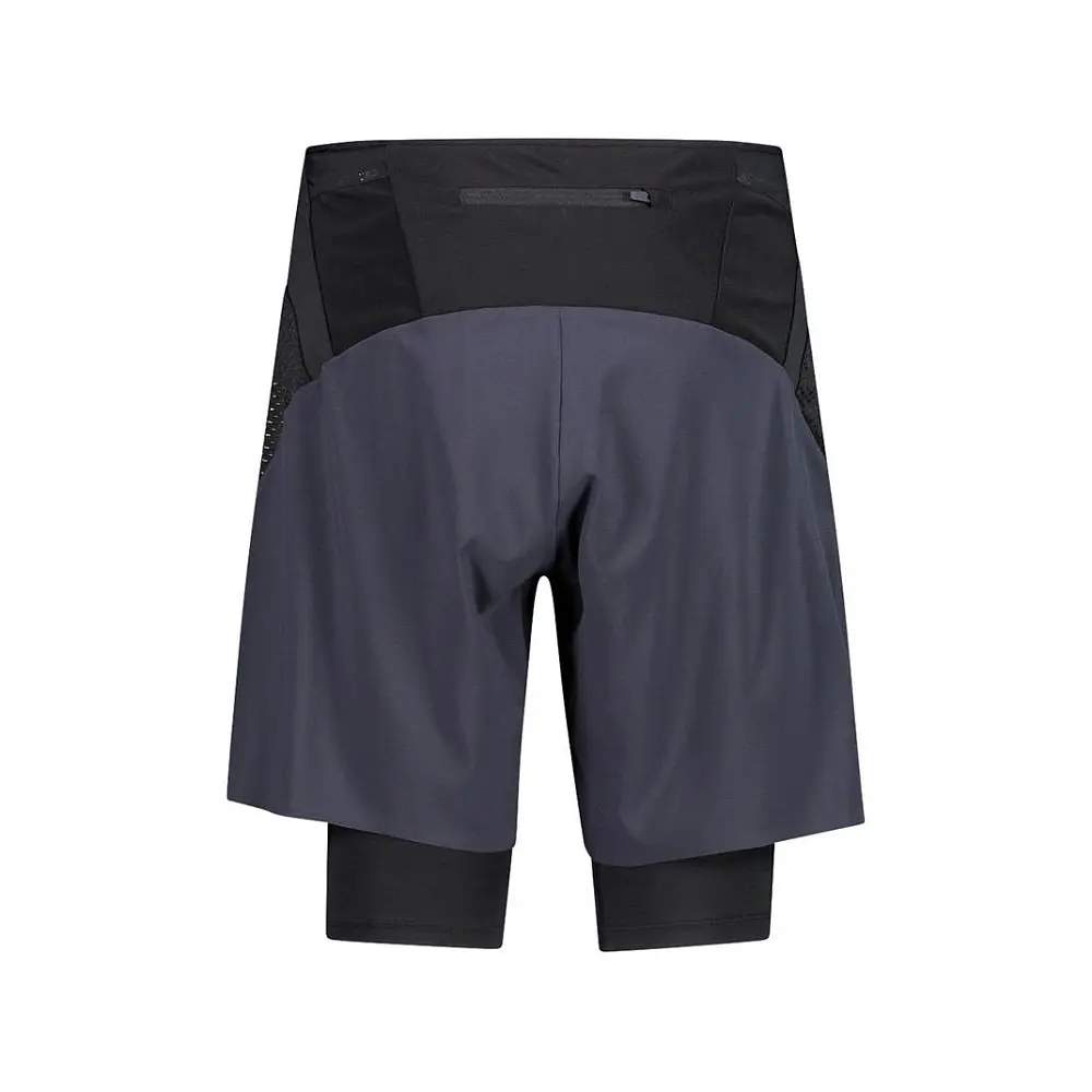Шорти CMP Men's Two-in-One Running Shorts Antracite S (1097-32C6747-U423 46) - фото 3