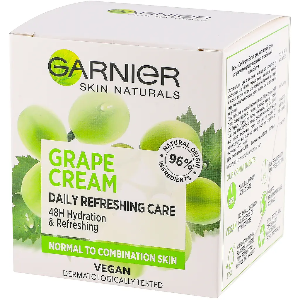 Ботанік-крем для обличчя Garnier Skin Naturals Основний Догляд, для нормальної та комбінованої шкіри, 50 мл (C5803900) - фото 3
