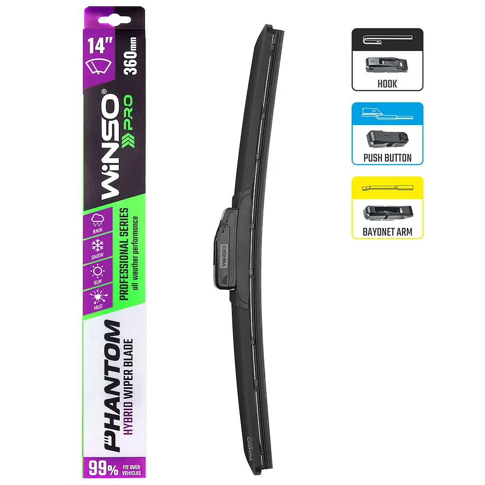 Щетка стеклоочистителя гибридная Winso Pro Phantom 14/360 мм (118360) - фото 4