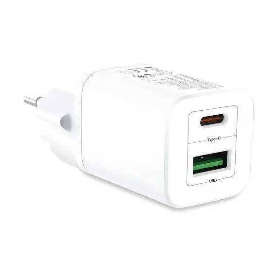 Зарядное устройство XO 30w 2 выхода USB + Type-C QC 3.0 - фото 2