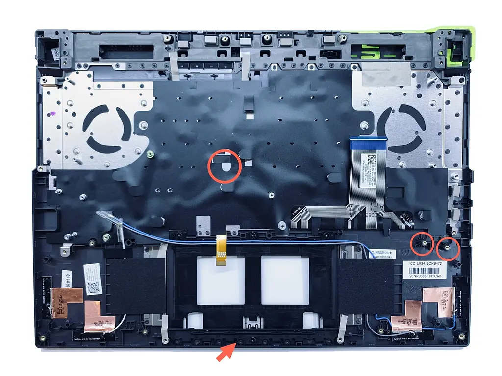 Топкейс ноутбука / верхня панель та клавіатура для ноутбука Asus ROG Strix G15 G513RM (90NR0886-R31UA0) Оригінал від Asus, Верхня панель клавіатури - фото 2